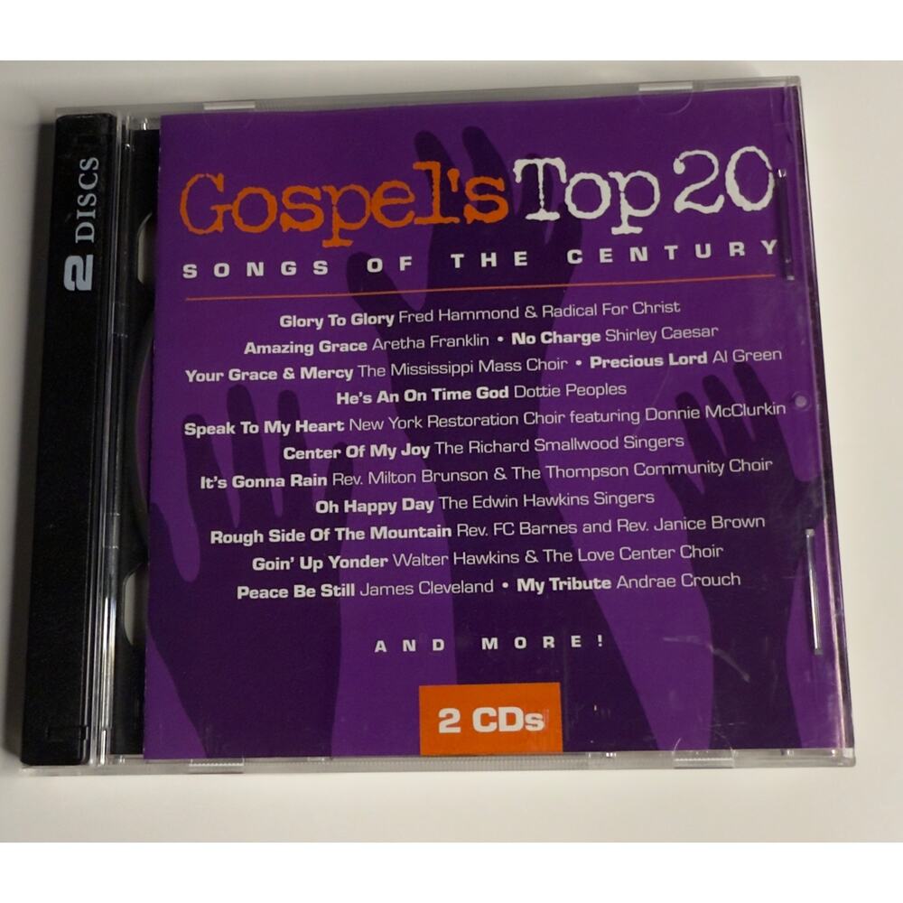Gospel’s Top 20 Songs of the Century 2 CD Set 2001 Various Artists New Haven